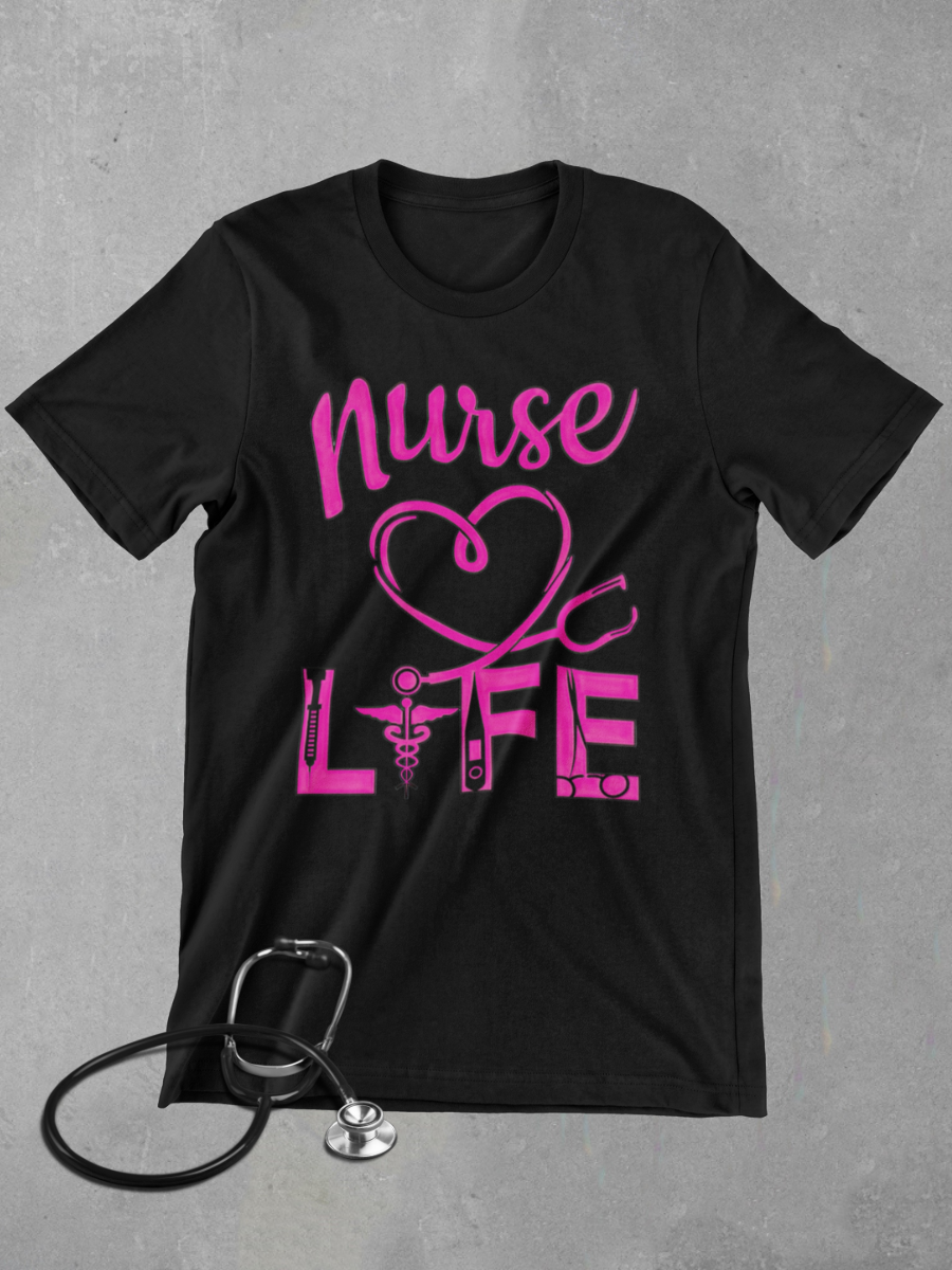 Nurse Life Graphic T-shirt