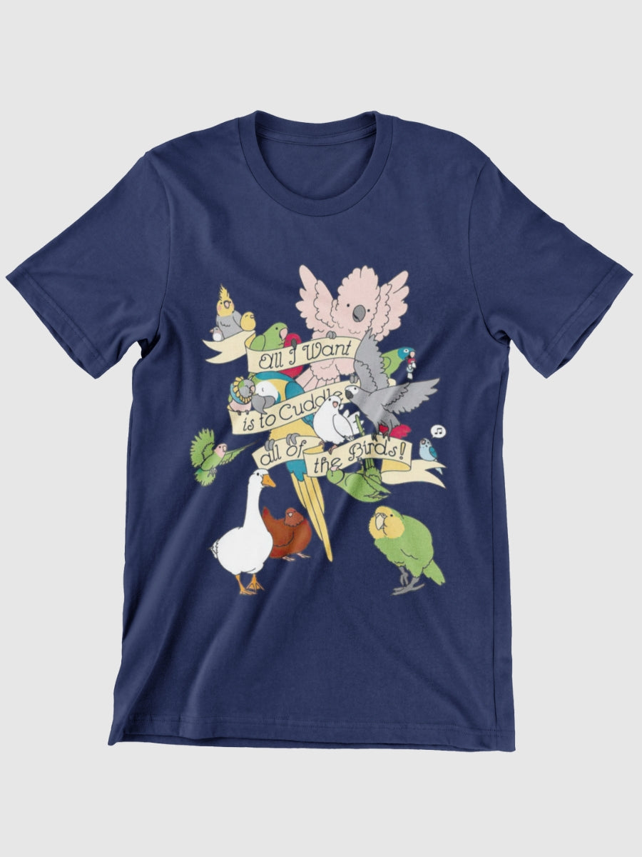Cuddle All The Birds Graphic T-shirt