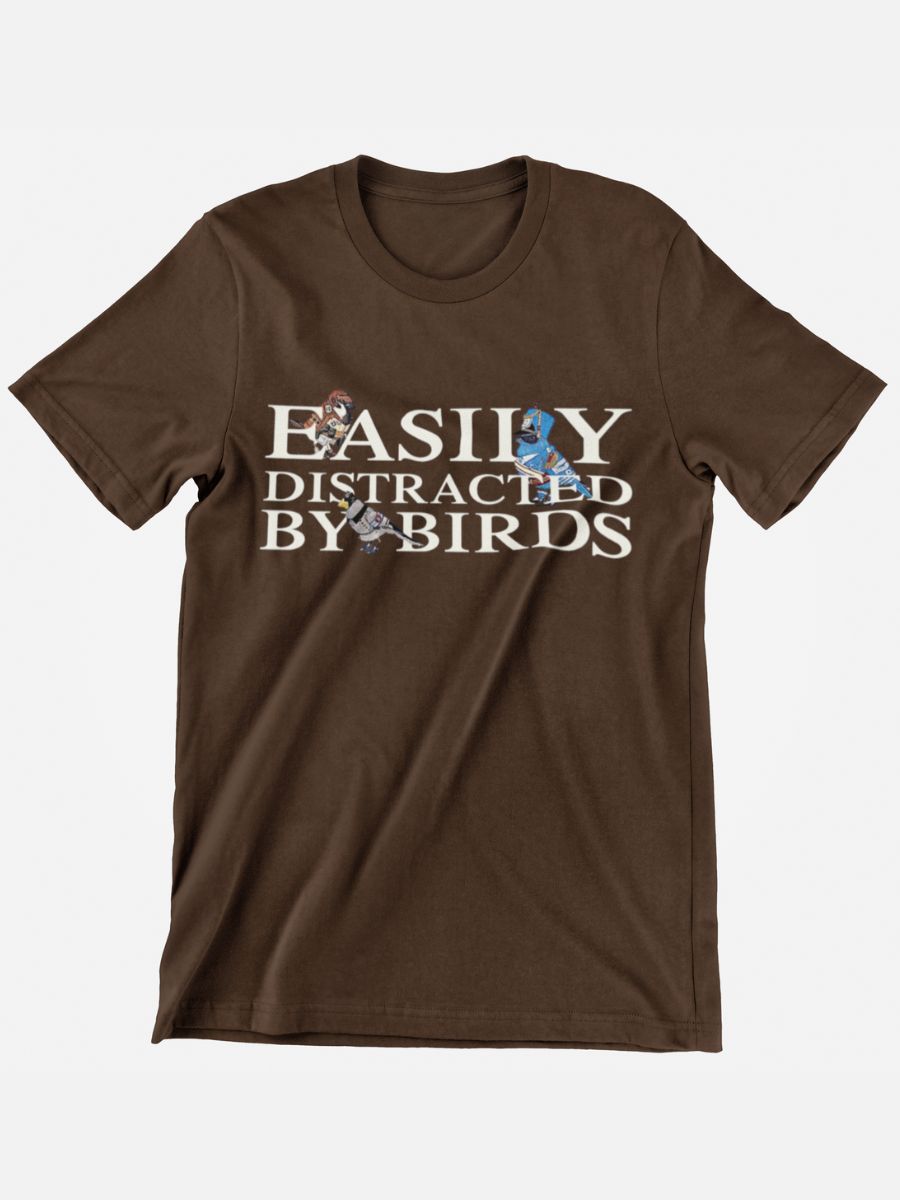 Bird Watching Easily Distracted By Birds Graphic T-shirt