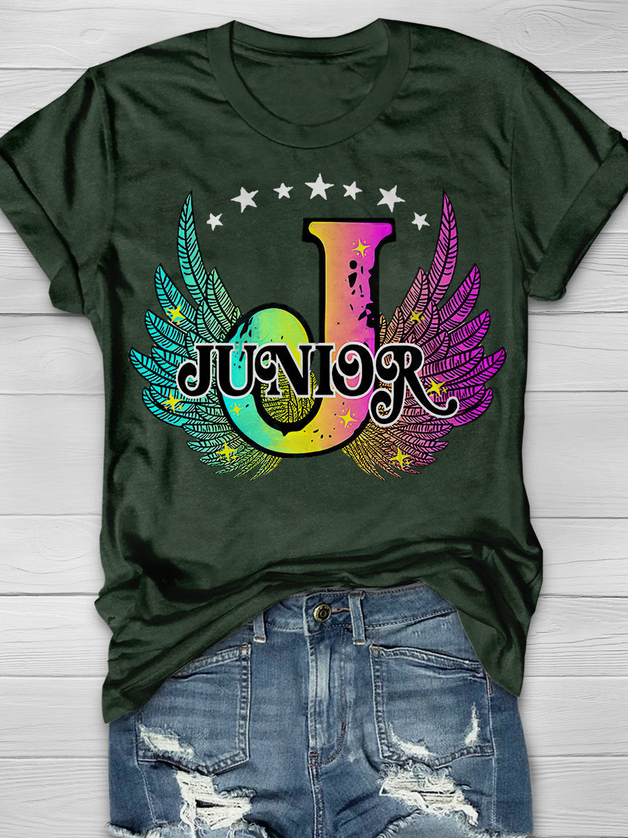 Junior Wings Print Graphic T-shirts