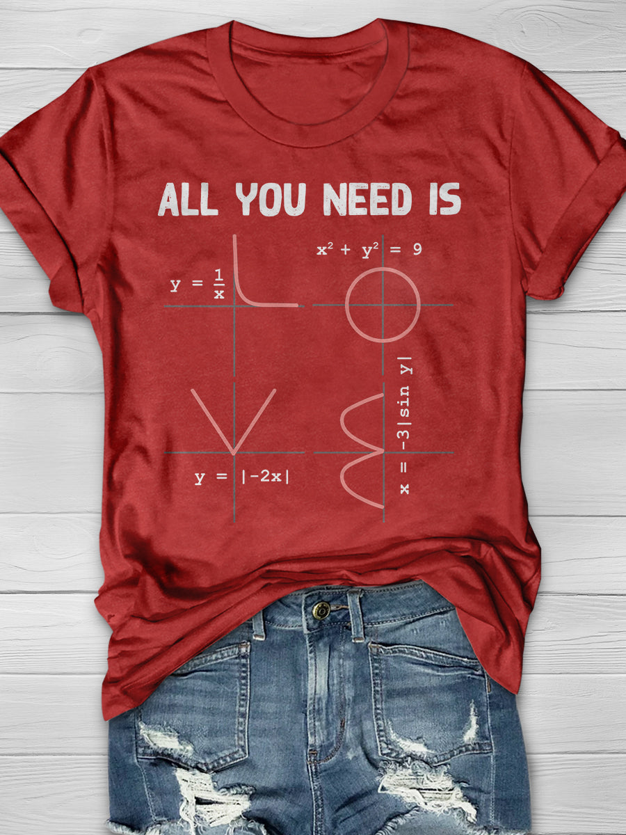 Math Engineer Physics Print Graphic T-shirts