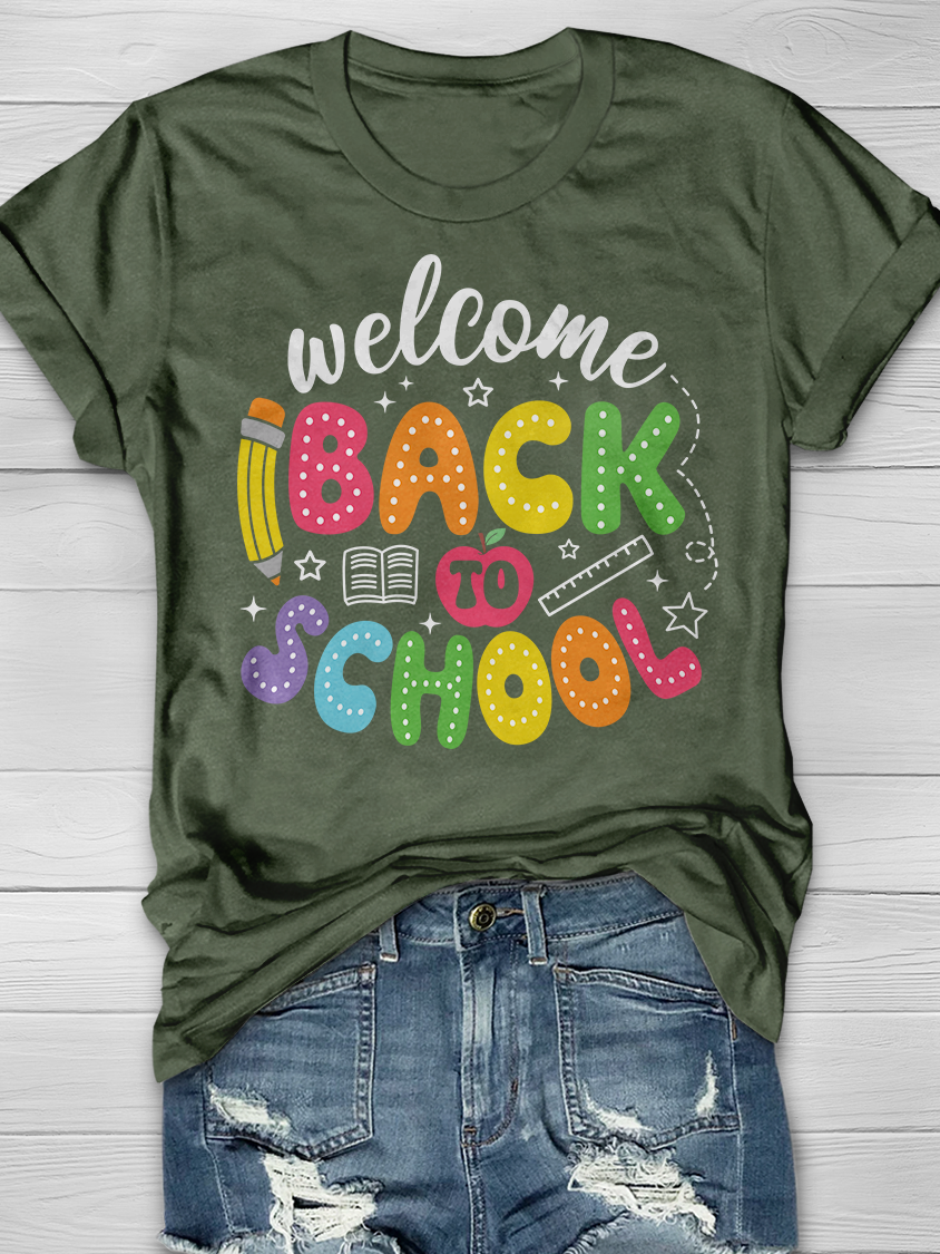 WELCOME BACK TO SCHOOL Graphic T-shirts