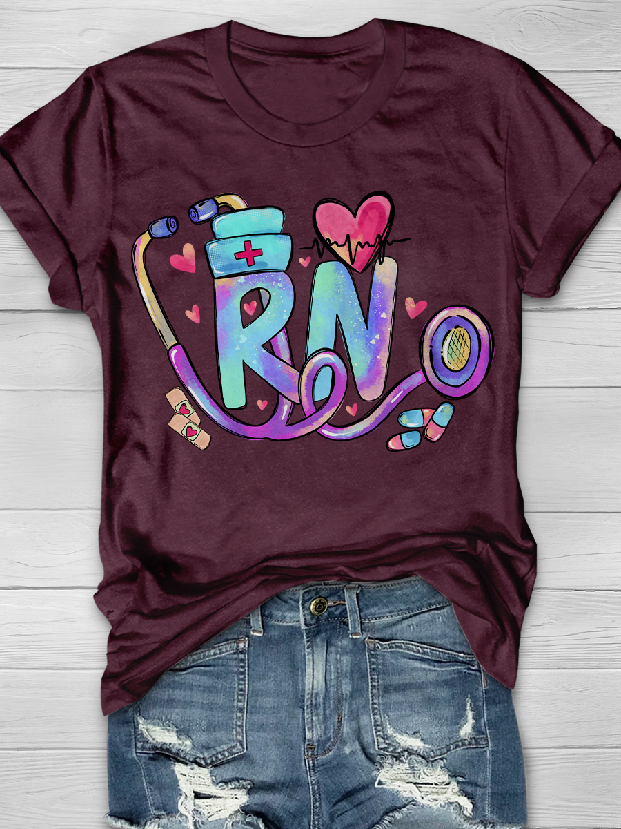 Registered Nurse Funny RN Graphic T-shirts