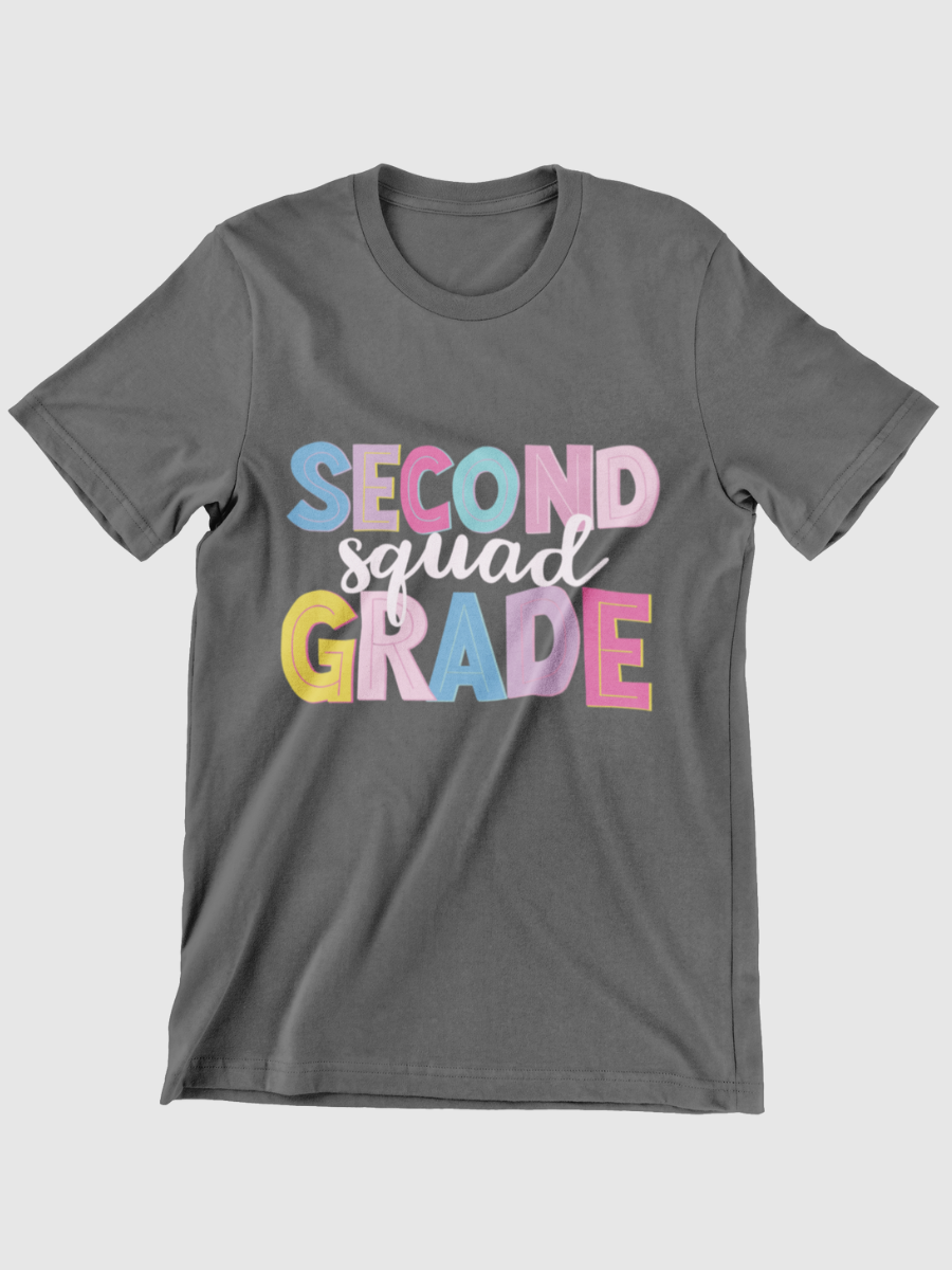 Second Grade Squad Graphic T-shirt