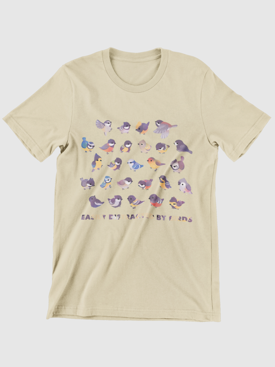 Bird Lovers Easily Distracted By Birds Graphic T-shirt