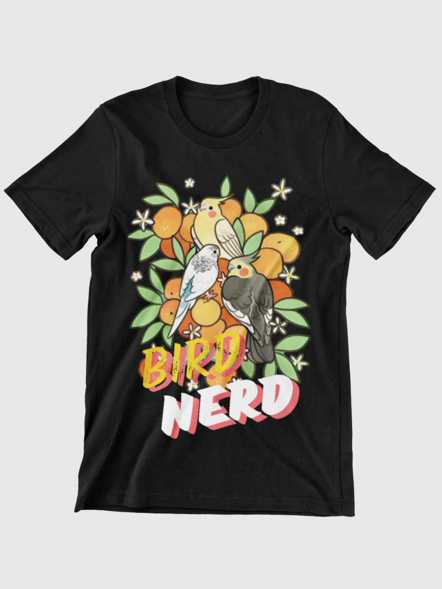Bird Nerd Cockatiel Bird Watching Graphic T-shirt