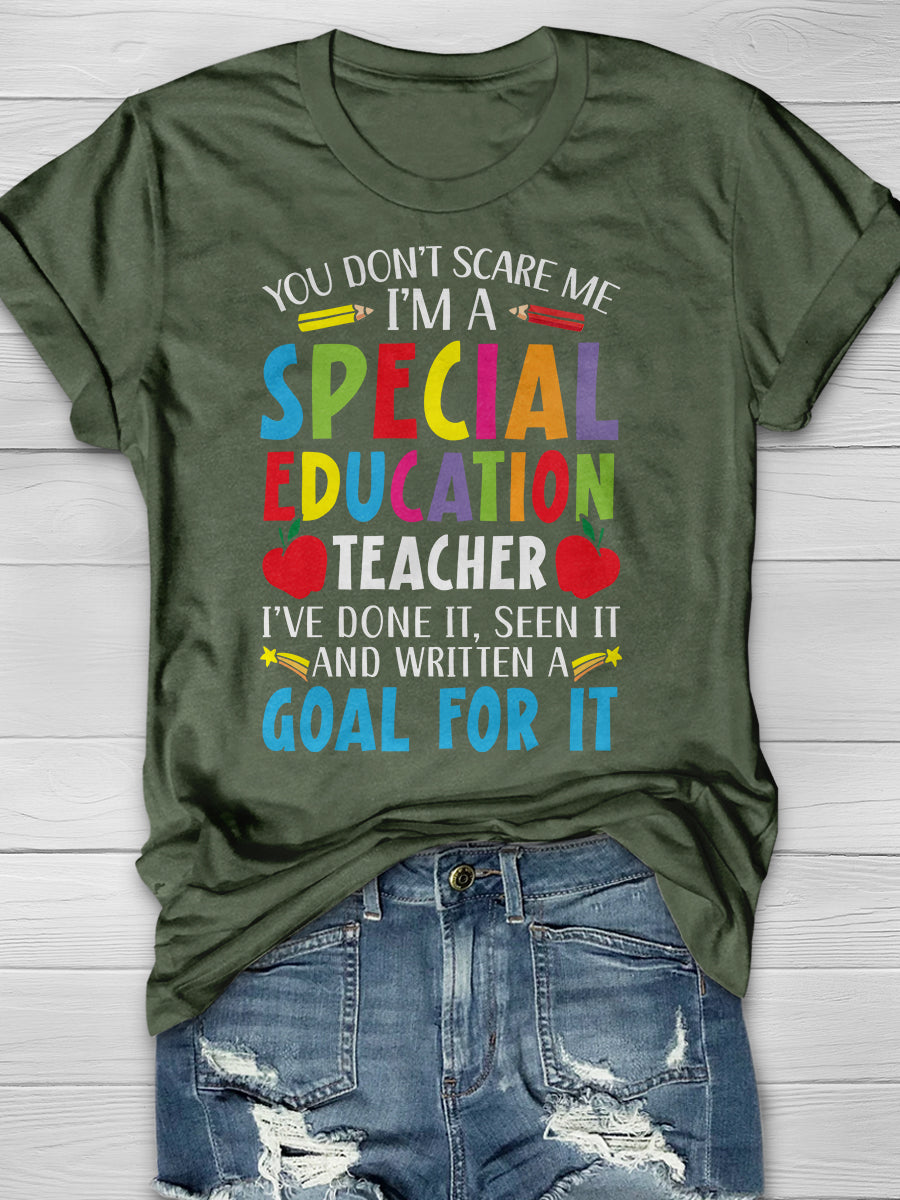 Special Education Teacher Print Graphic T-shirts