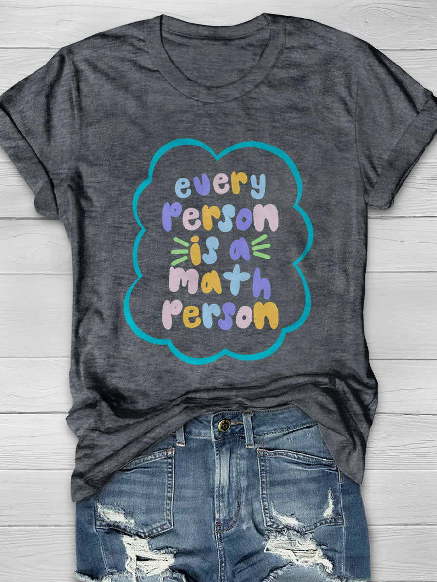 Math person Print Short Sleeve T-shirt