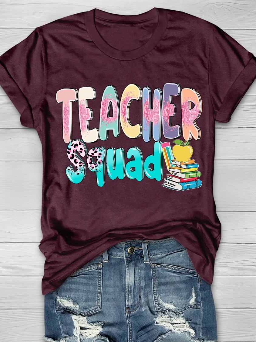 Teacher Squad Graphic T-shirts