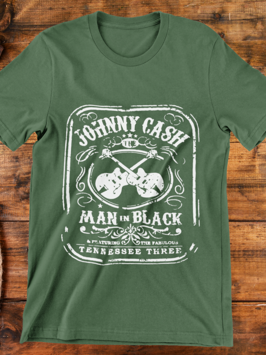 Johnny Cash Man Back Graphic T-shirt