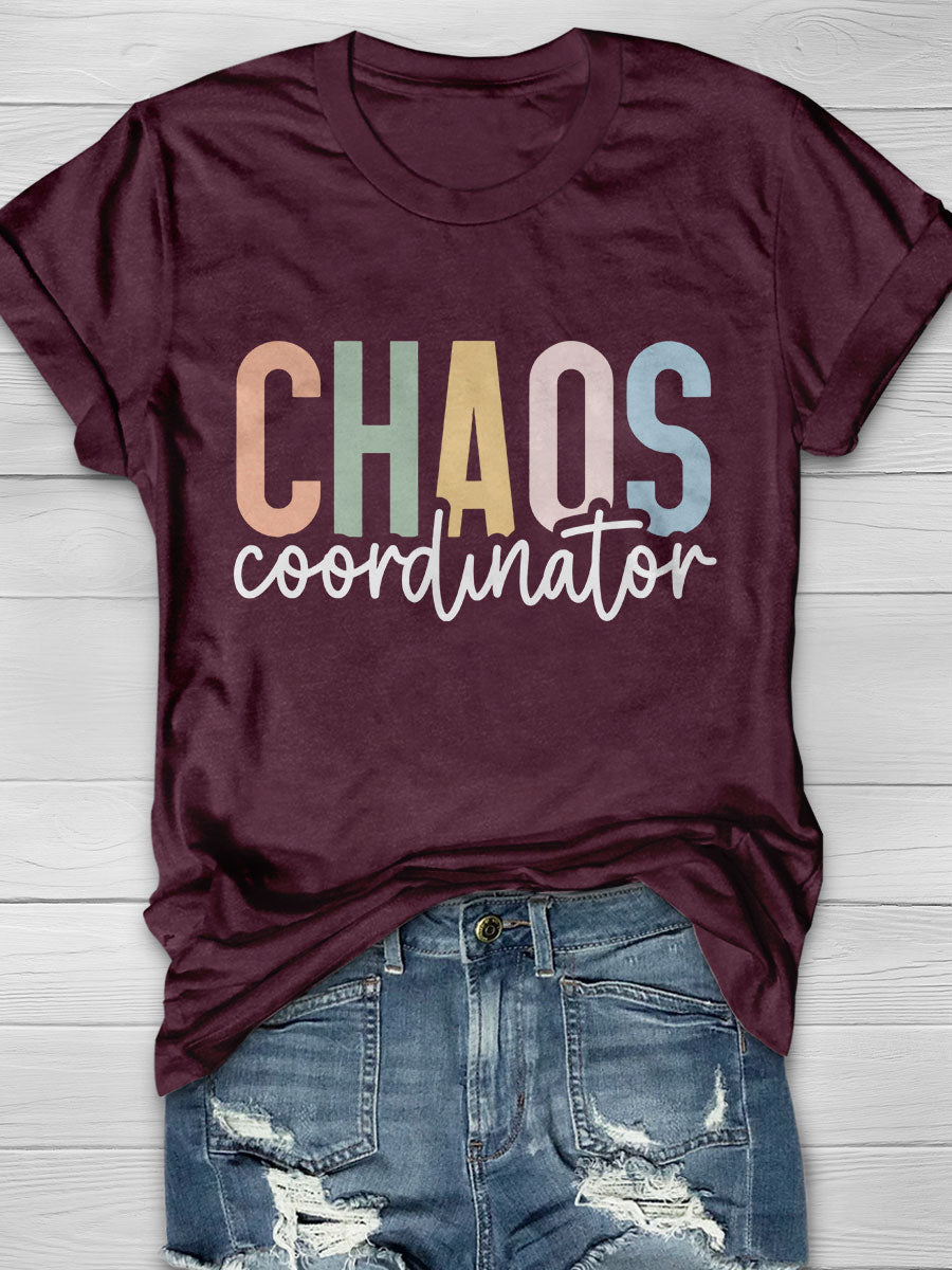 Chaos Coordinator Print Short Sleeve T-shirt