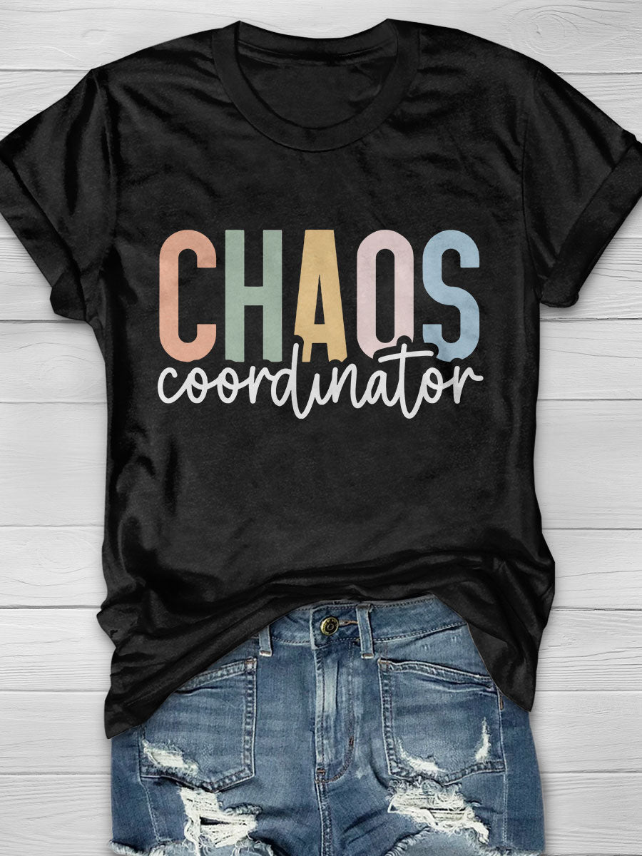 Chaos Coordinator Print Short Sleeve T-shirt