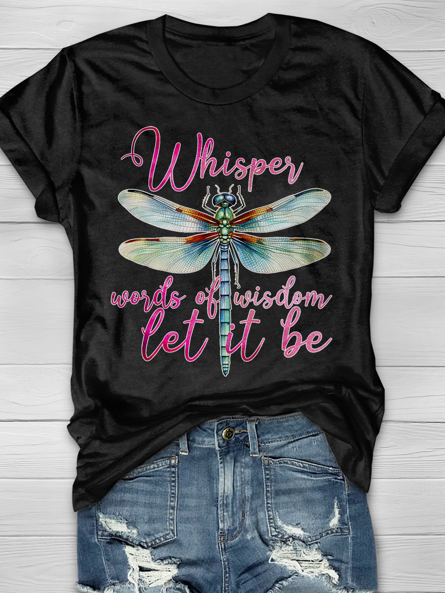 Whisper Words Of Wisdom Let It Be Graphic T-shirts