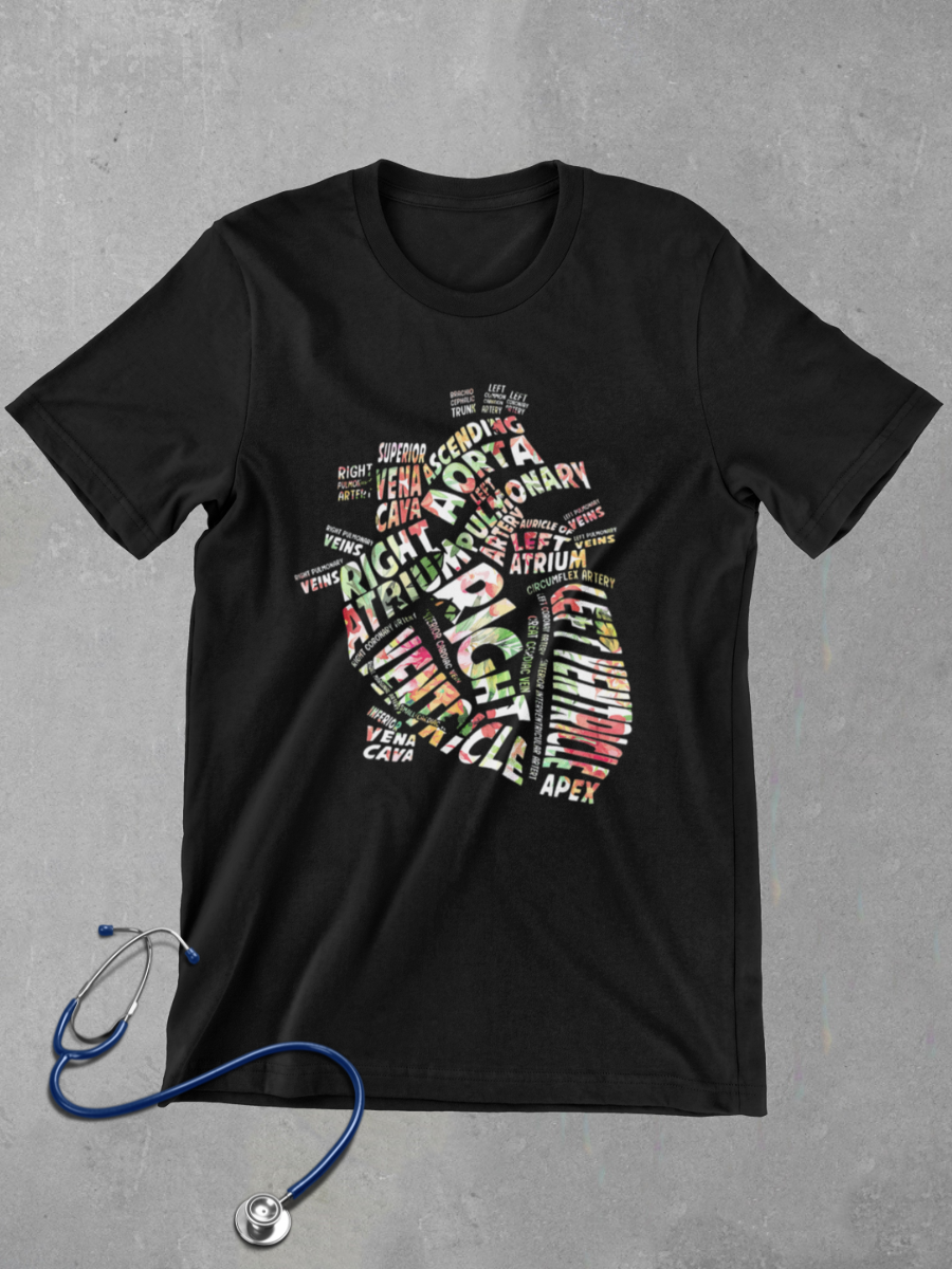 Heart Nurse Graphic T-shirt