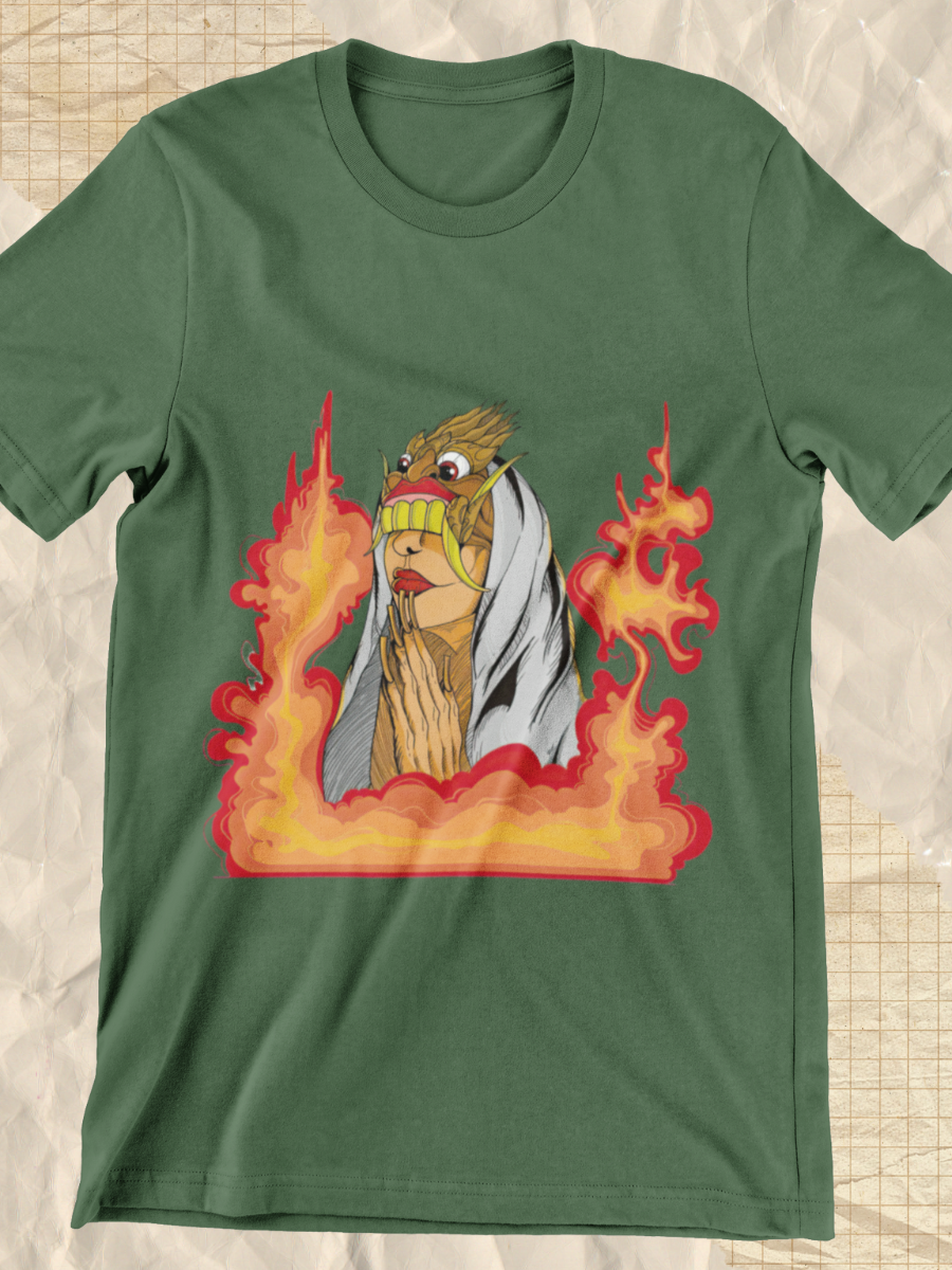 Dark Side Burning Witch Graphic T-shirt