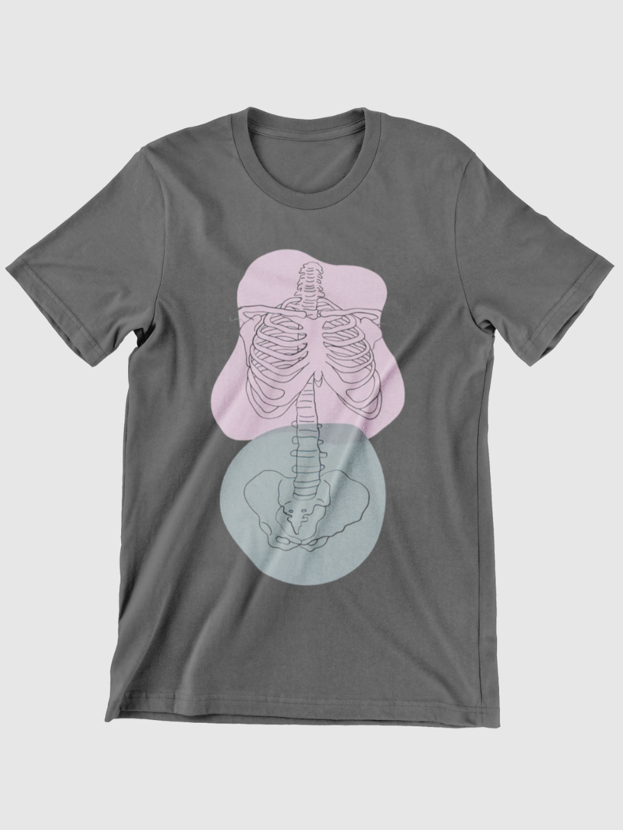 Skeleton Ribs Graphic T-shirt