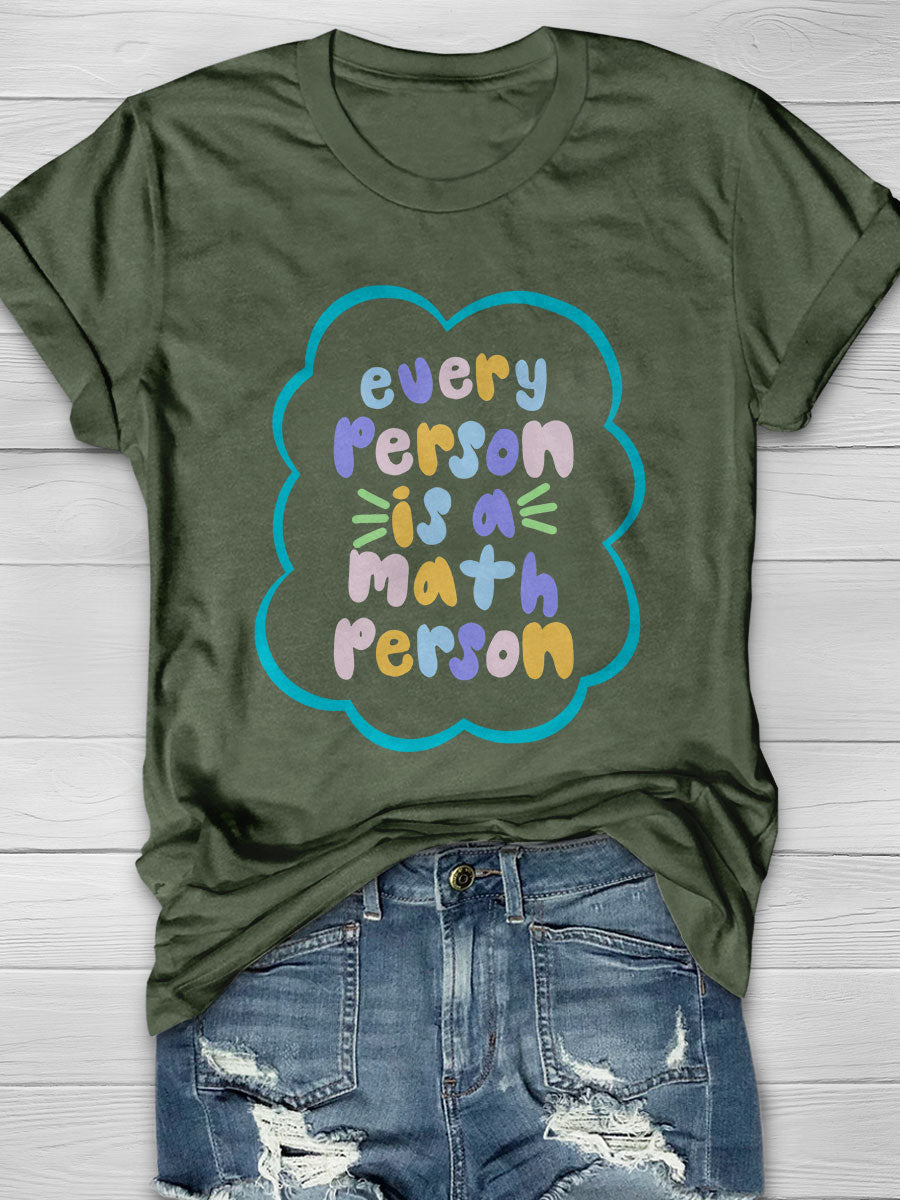 Math person Print Short Sleeve T-shirt