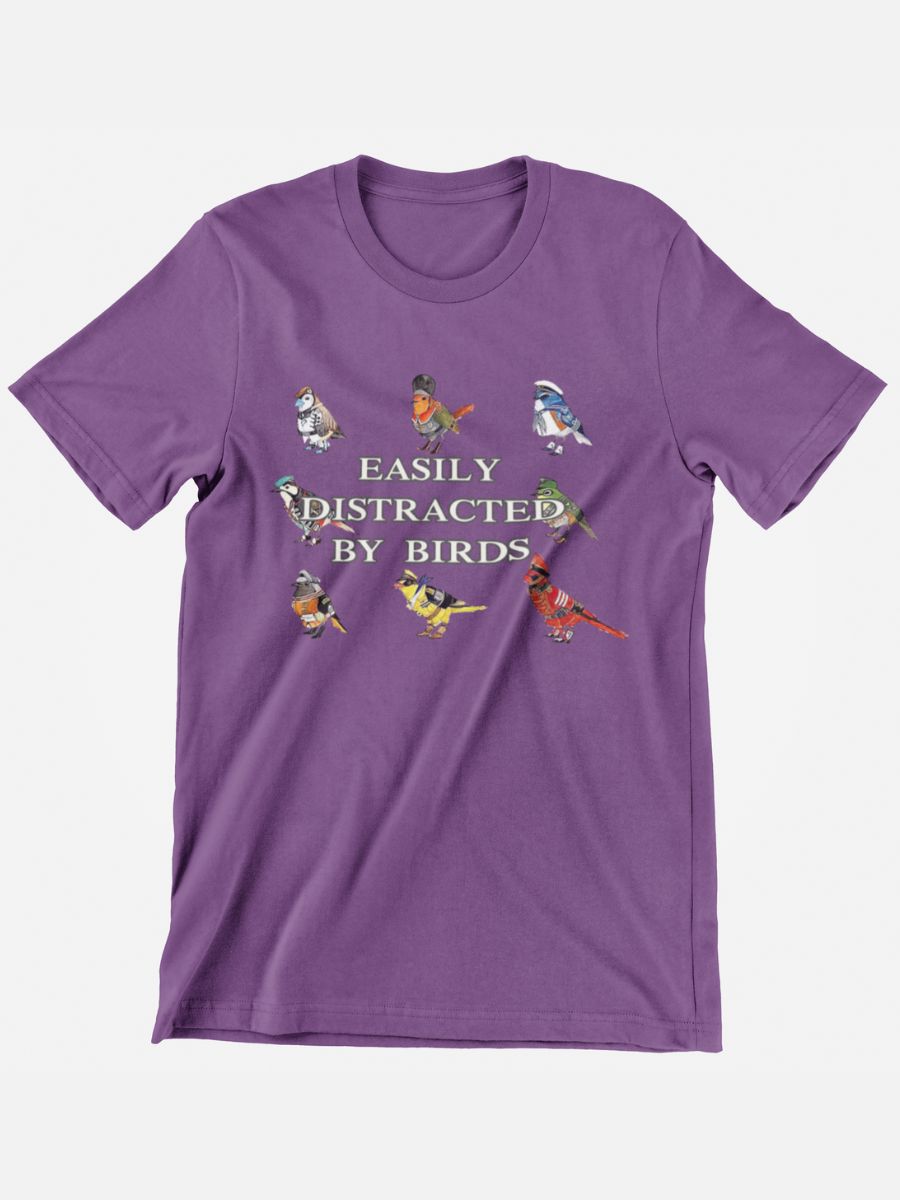 Easily Distracted By Birds Graphic T-shirt