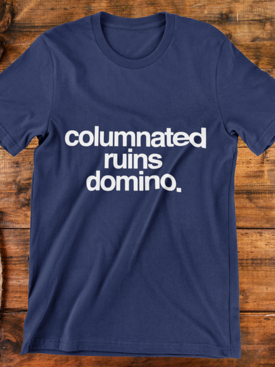 Columnated Ruins Domino Graphic T-shirt