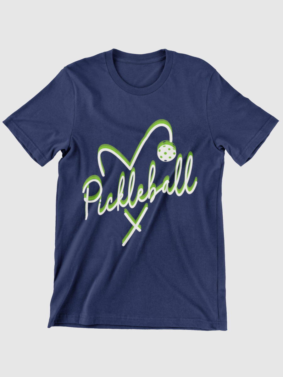 Pickleball Heart Graphic T-shirt