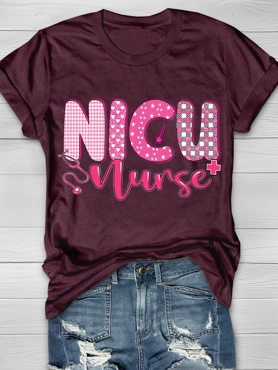 NICU Nurse Graphic T-shirts