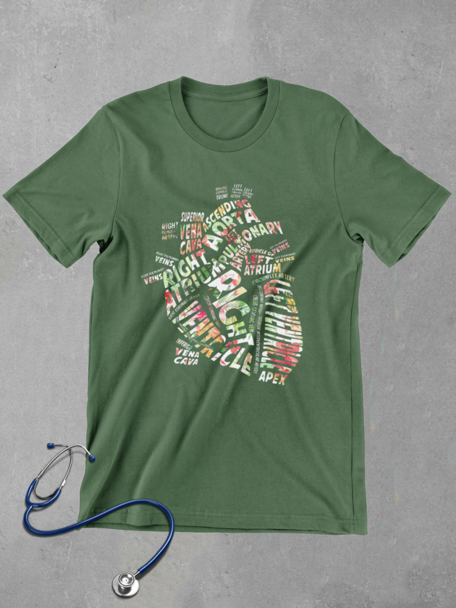 Heart Nurse Graphic T-shirt