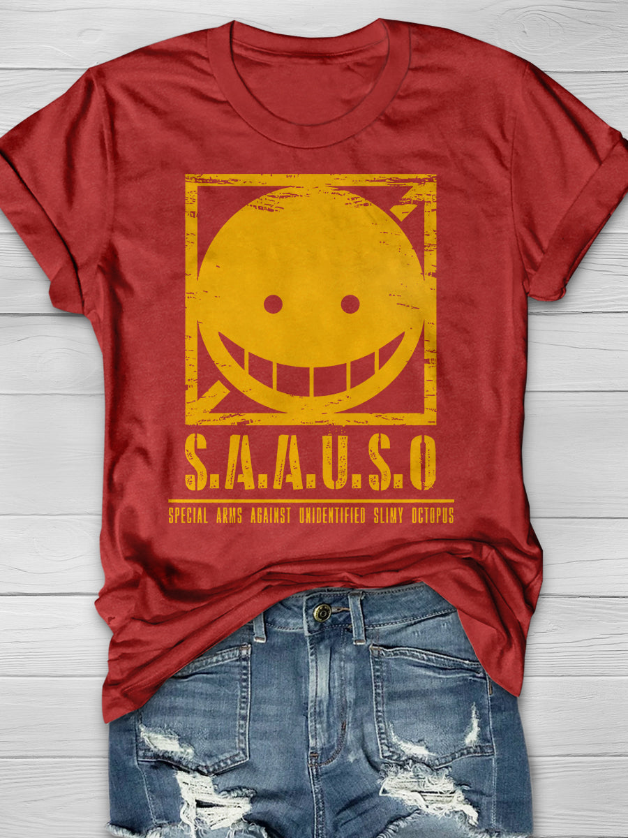 S.A.A.U.S.O Print Graphic T-shirts