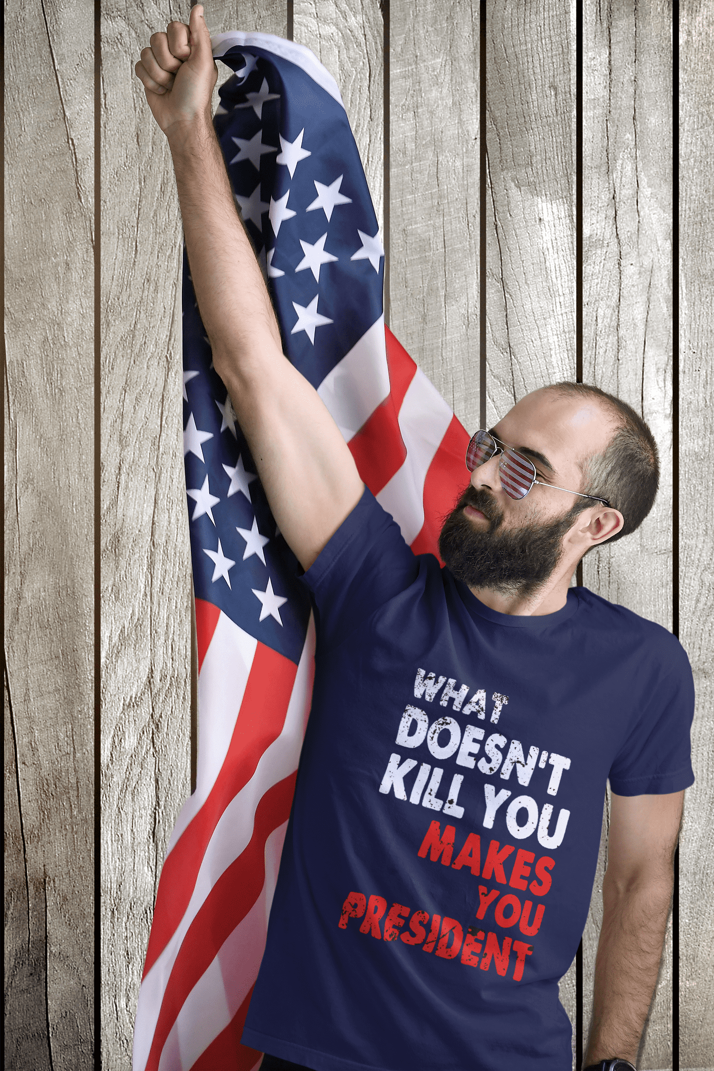 What doesn't kill you makes you President Slogan T-shirts