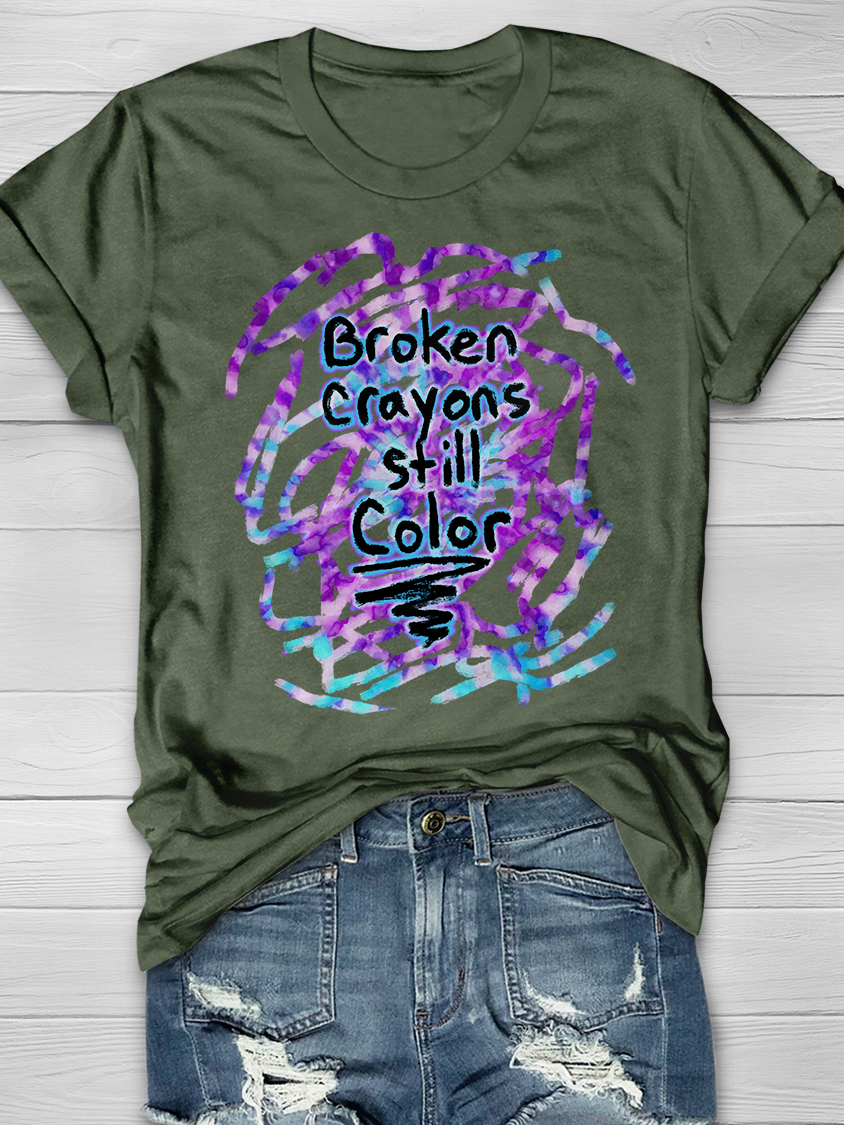 BROKEN CRAYONS STILL COLOR Graphic T-shirt