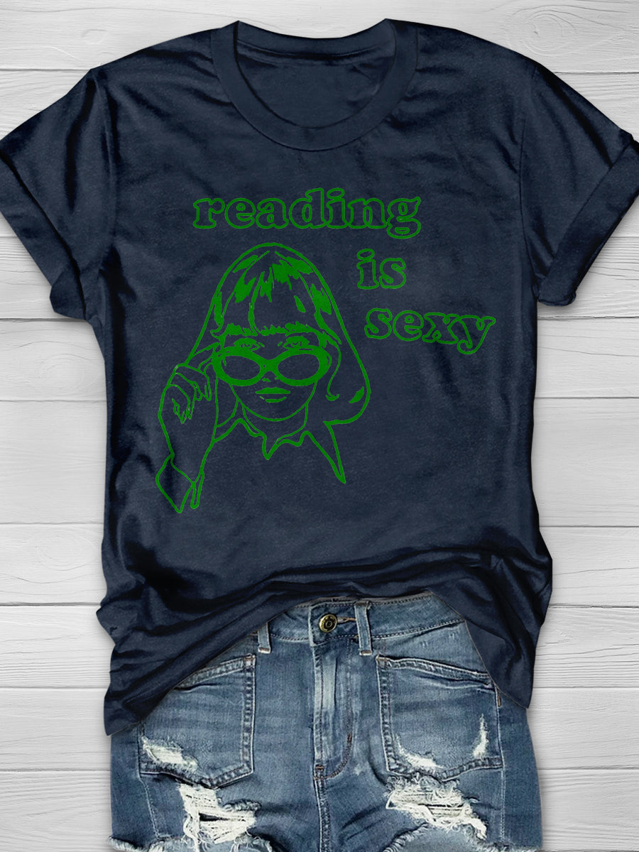 Reading Is Sexy Print Graphic T-shirts