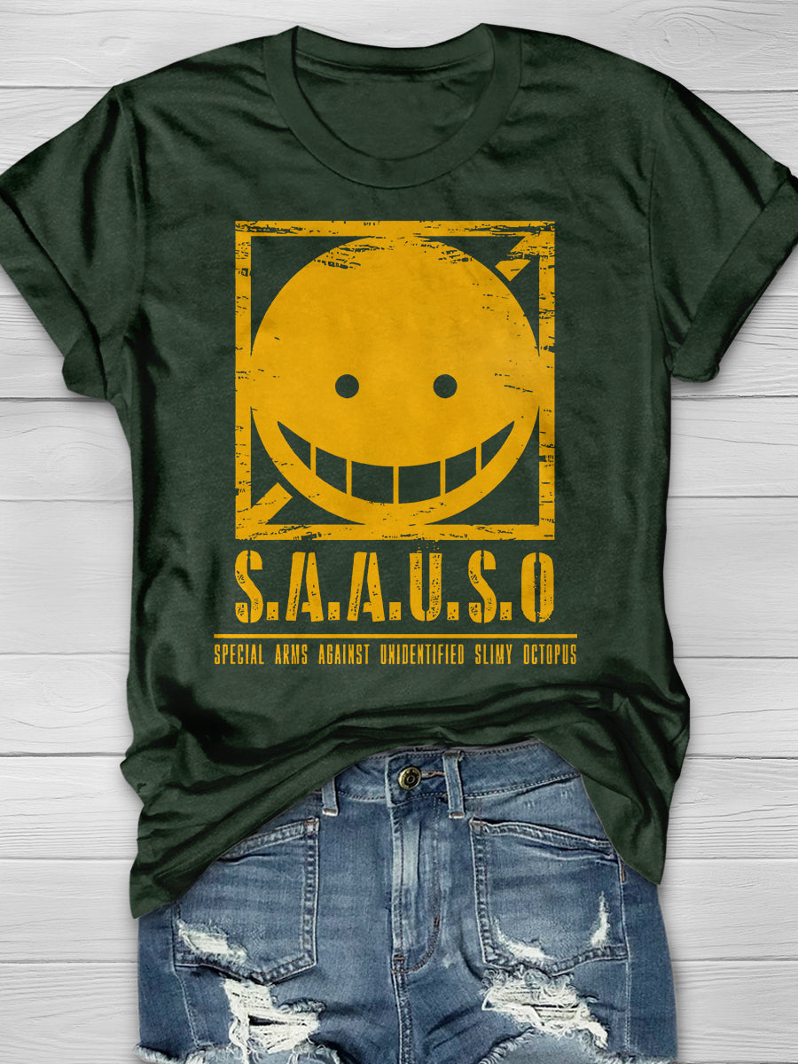 S.A.A.U.S.O Print Graphic T-shirts