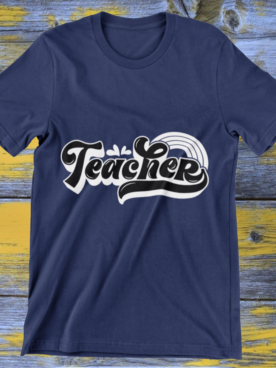 Vintage Teacher Graphic T-shirt