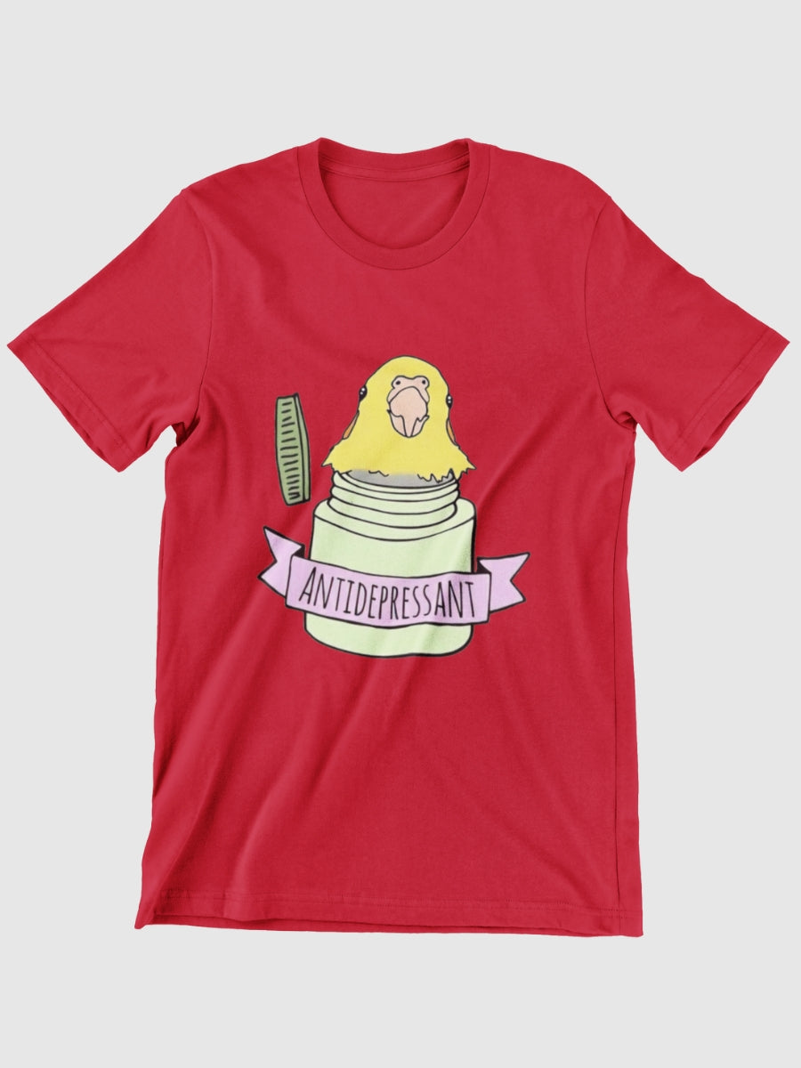 Antidepressant Bird Graphic T-shirt