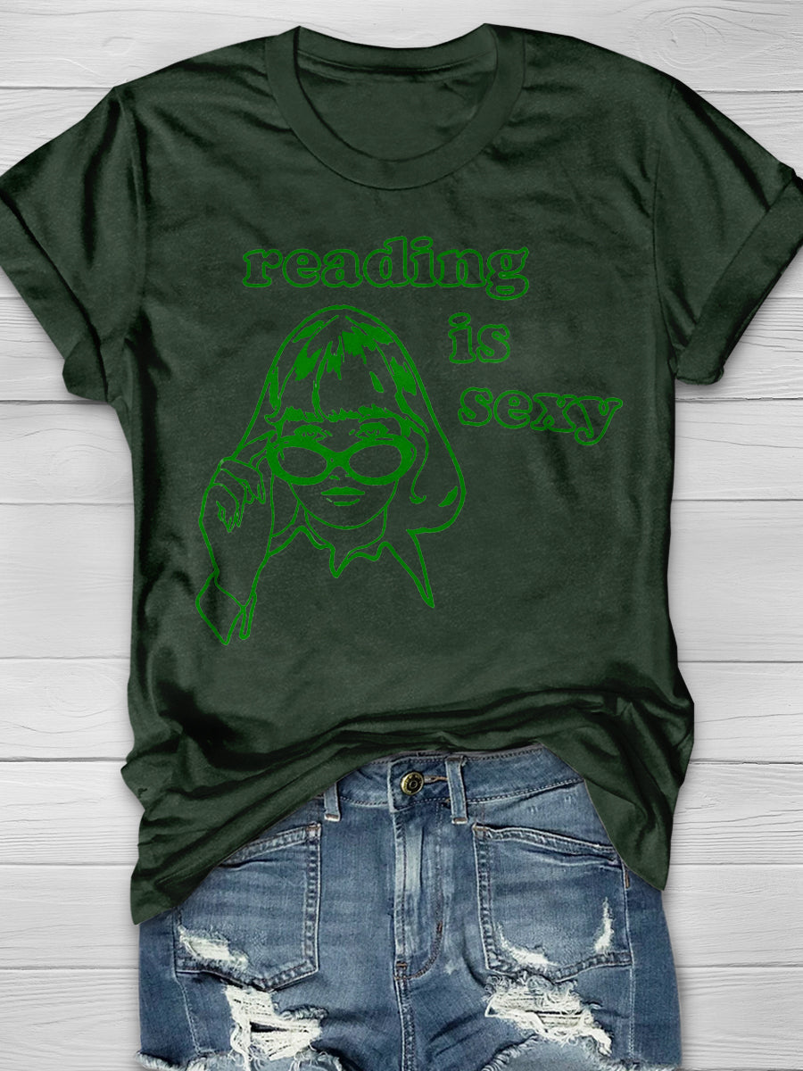 Reading Is Sexy Print Graphic T-shirts