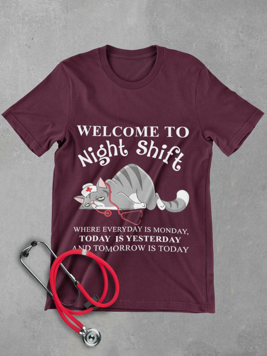 Night Shift Nurse Graphic T-shirt
