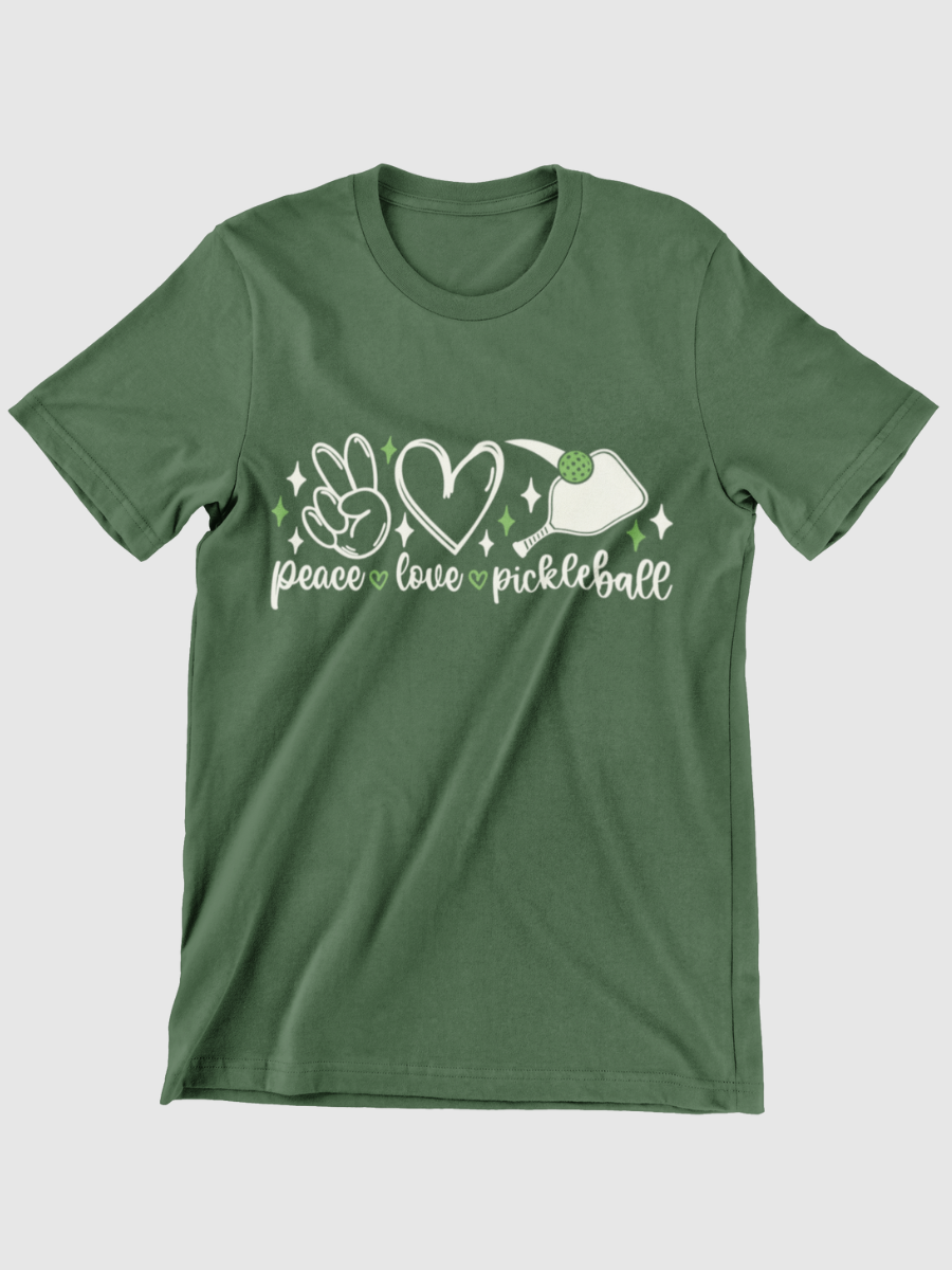 Pickleball Peace&Love Graphic T-shirt