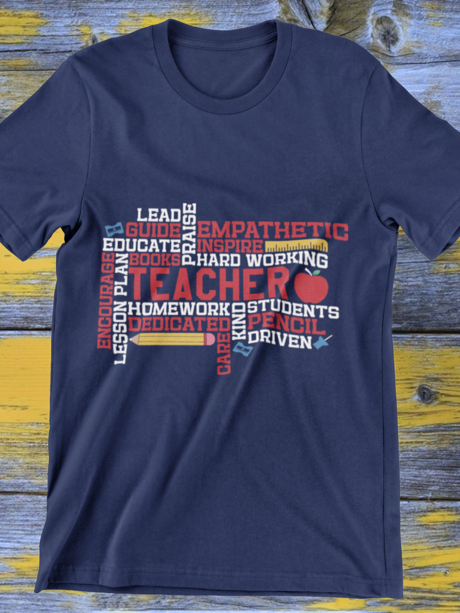 Lead Guide Educate Teacher Graphic T-shirt