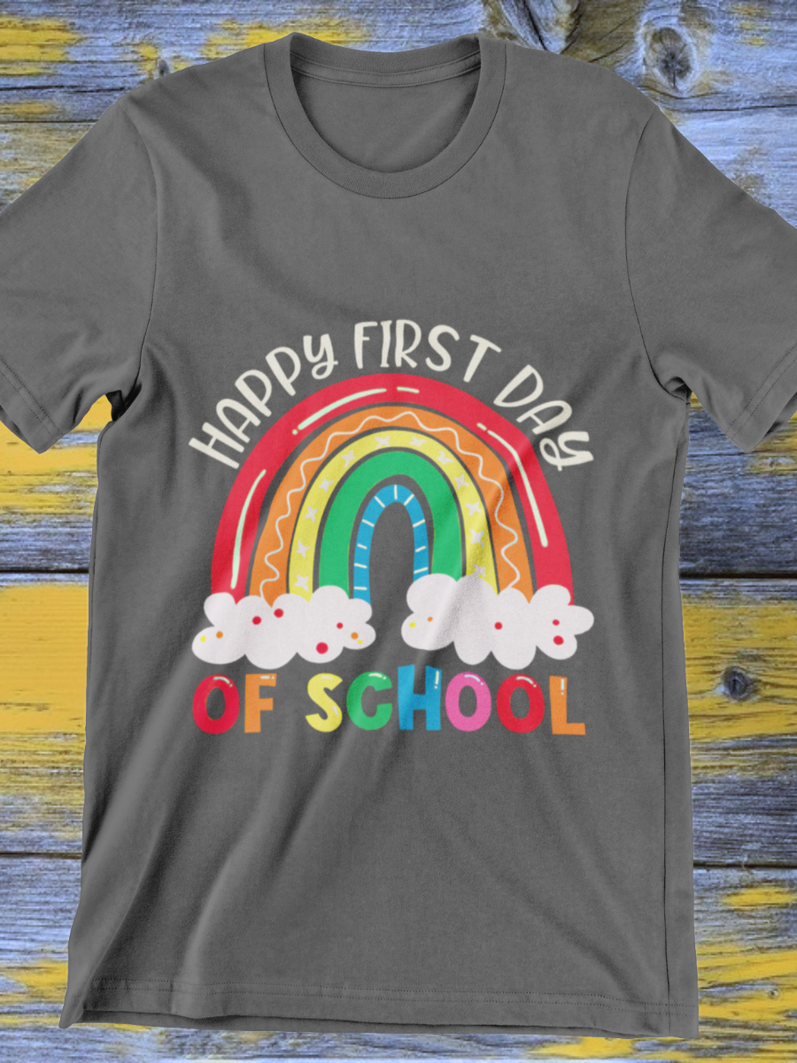 Happy First Day Of School Teacher Graphic T-shirt