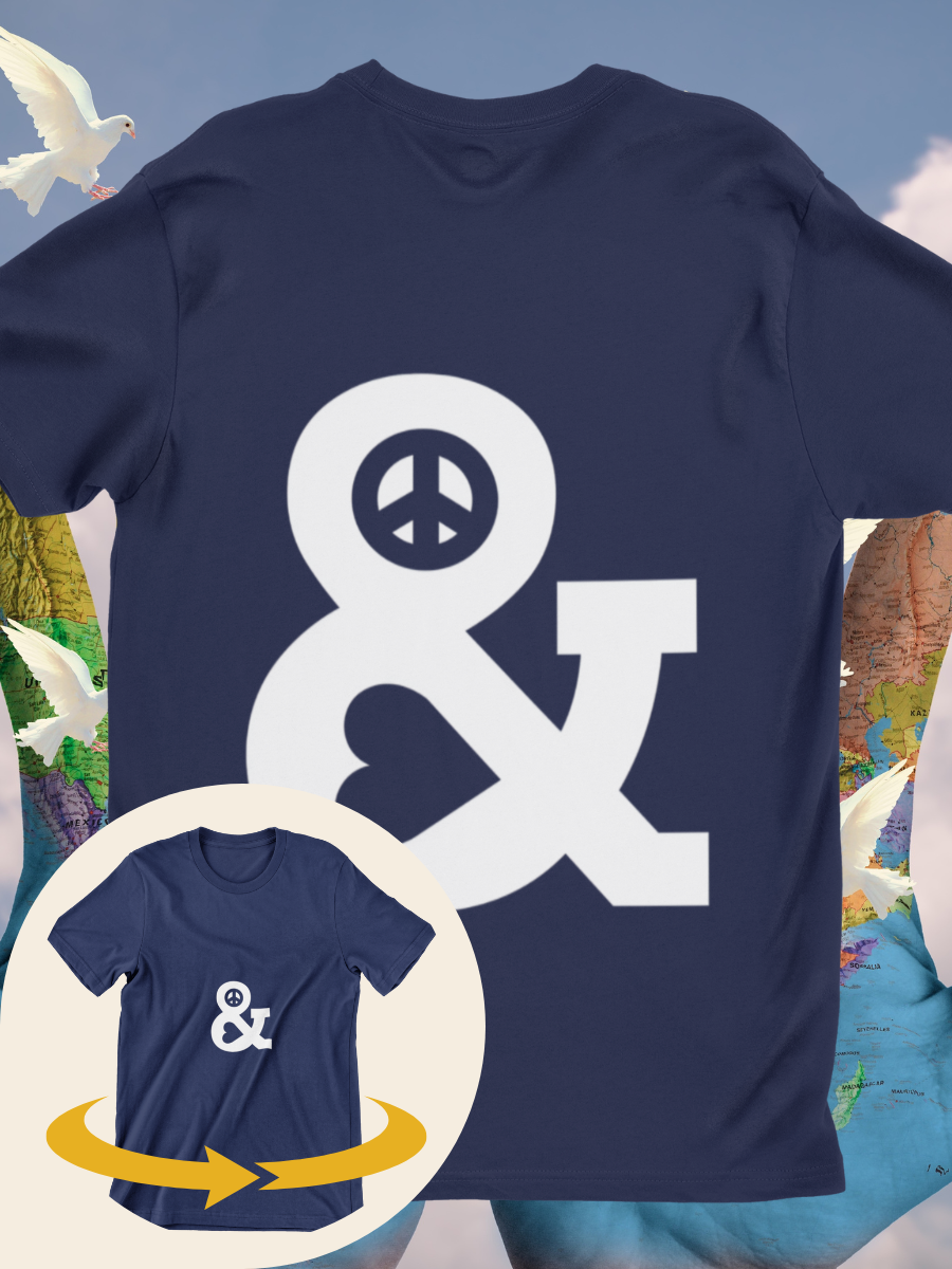 Peace& Love Sign Graphic T-shirts
