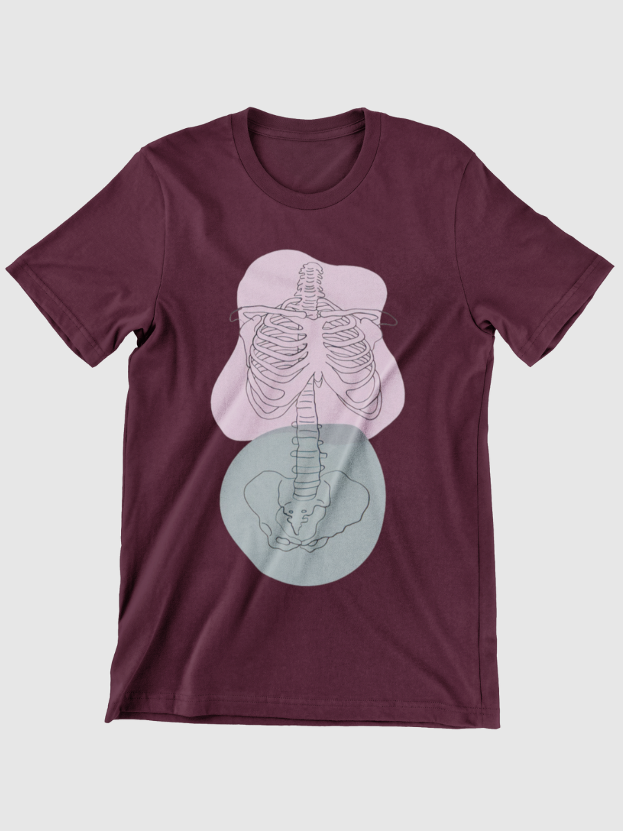 Skeleton Ribs Graphic T-shirt