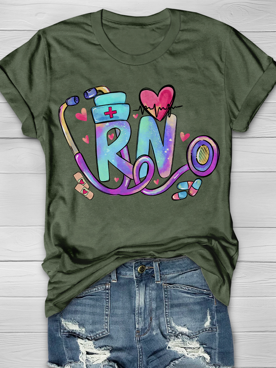 Registered Nurse Funny RN Graphic T-shirts
