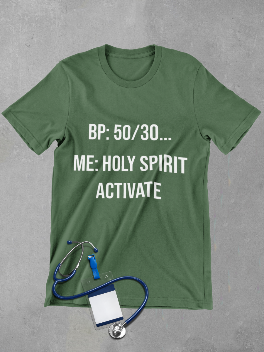Holy Spirit Activate Nurse Graphic T-shirt