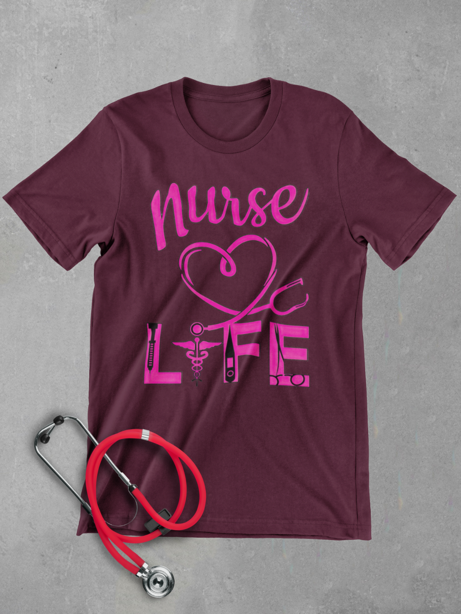 Nurse Life Graphic T-shirt