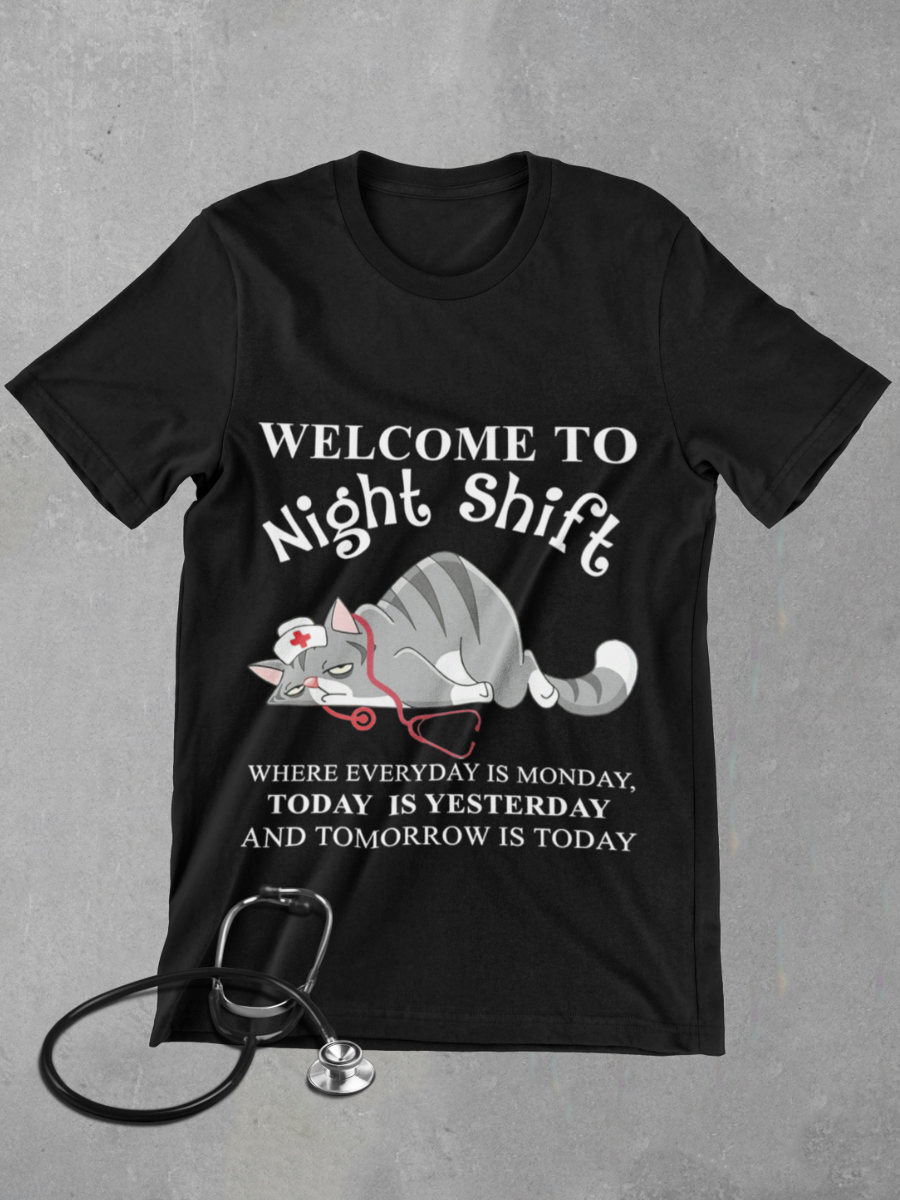Night Shift Nurse Graphic T-shirt