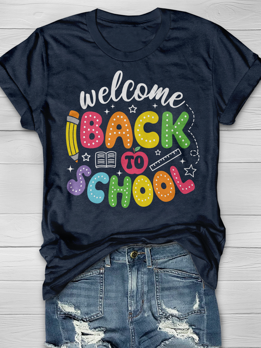 WELCOME BACK TO SCHOOL Graphic T-shirts