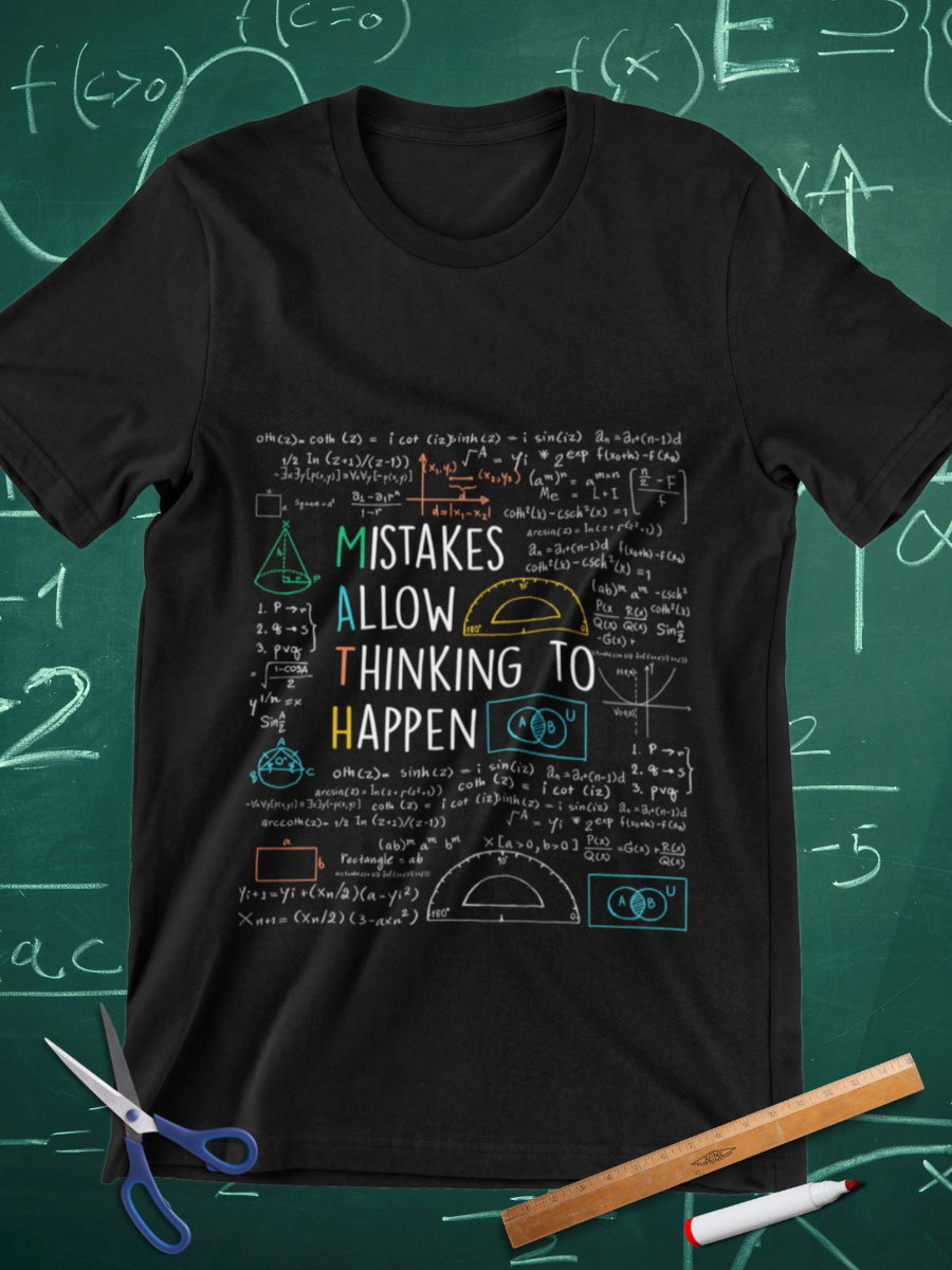 Mistakes Allow Thinking To Happen Graphic T-shirt