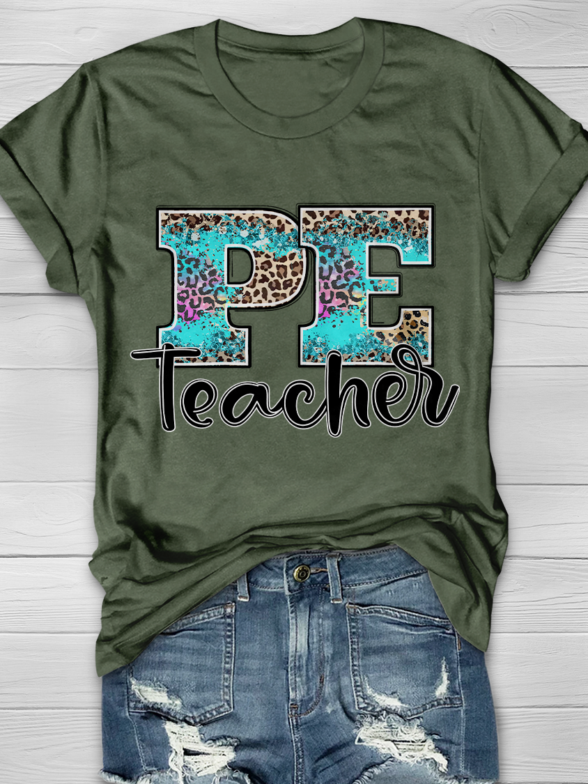 PE Teacher Graphic T-shirt