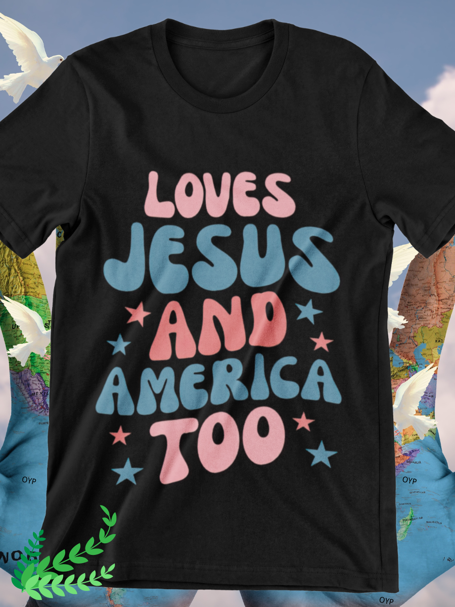 She Love Jesus And America Too Graphic T-shirts