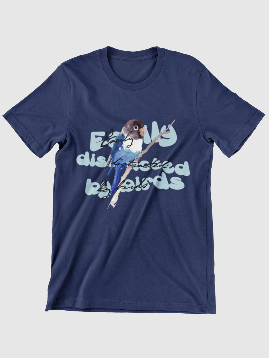Easily Distracted By Birds Graphic T-shirt