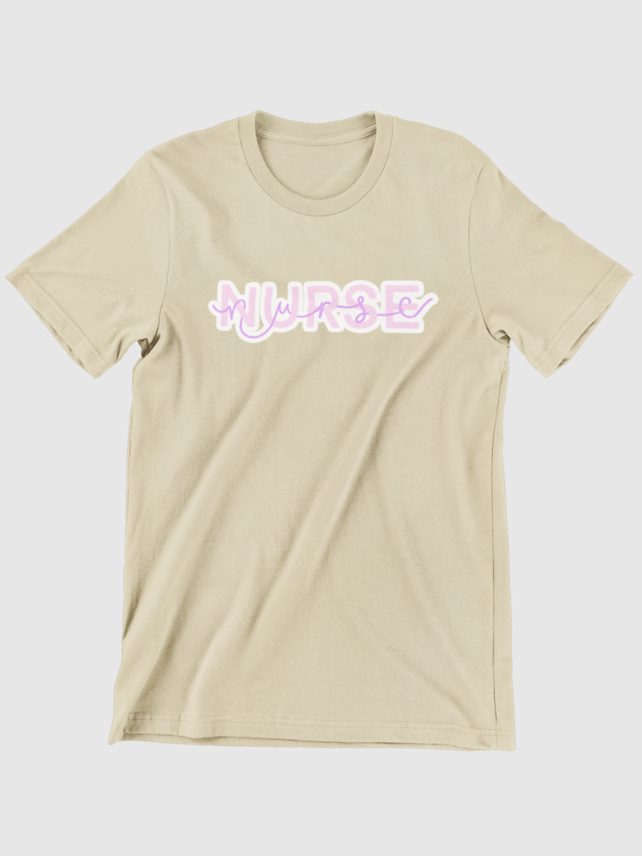 Pink Nurse Graphic T-shirt